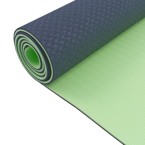 Podložka na cvičení Sportago TPE Yoga dvouvrstvá 173x61x0,6 cm Zelená