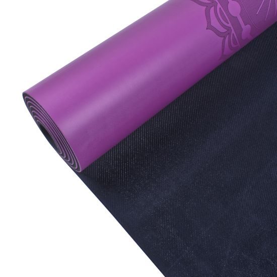 Gumová jóga podložka Sportago Indira 183x66 cm - fialová