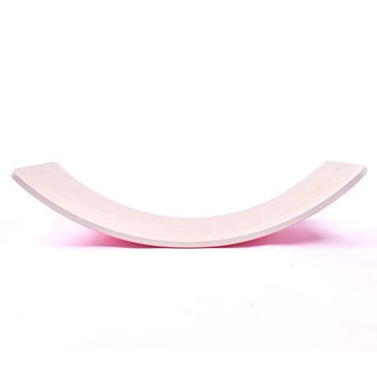 Sportago balanční dřevěná deska Courve, růžová