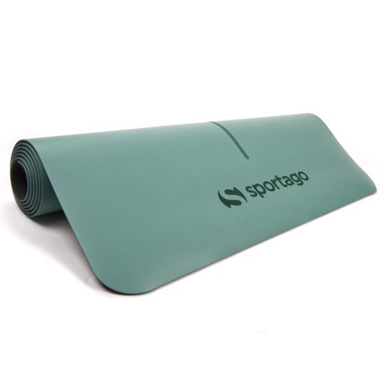 Gumová jogová podložka Sportago Amita 185x68x0,45 cm