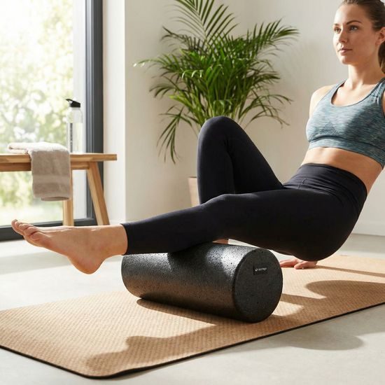 Sportago posilovací válec Medley, černý