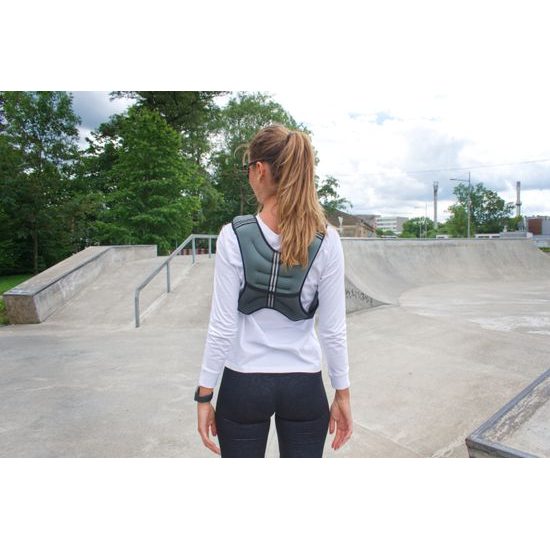 Zátěžová vesta na běh Sportago Brisk 5 kg, šedá