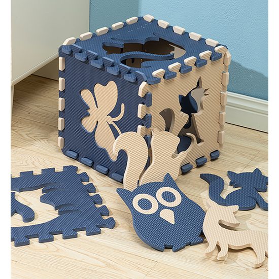 Puzzle podložka Sportago Easy-Lock 30x30x1 cm, 9 ks, zvieratá