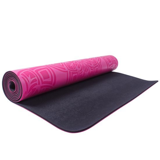 Gumová joga podložka Sportago Šánti 183x66x0,3cm - růžová