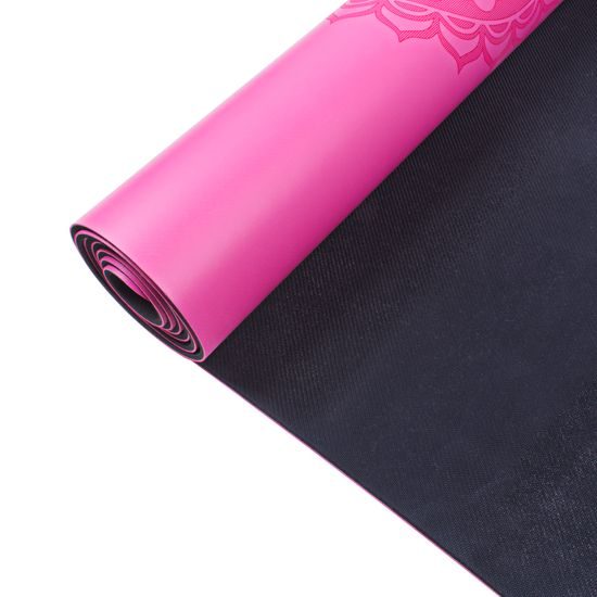 Gumová jóga podložka Sportago Indira 183x66 cm - růžová
