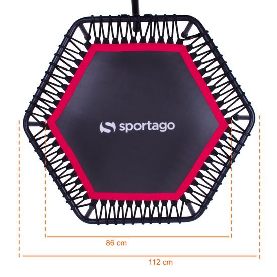 Sportago Whee jumping trampolína 112 cm, červená