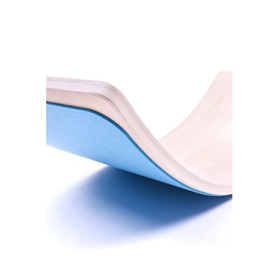 Sportago balančná drevená doska Courve, svetlo modrá