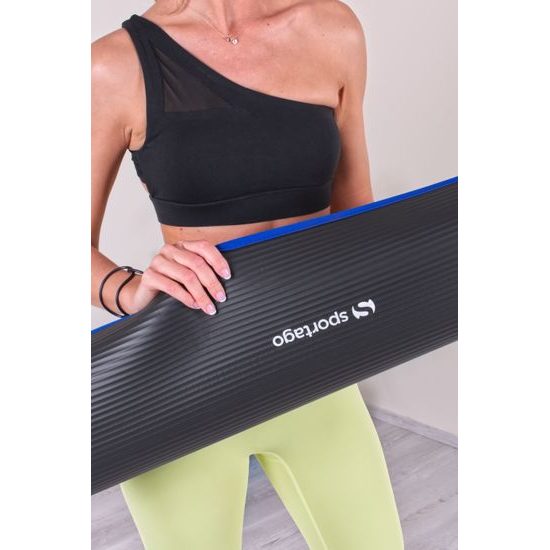 Podložka na cvičenie Sportago Tender 180x80x1 cm, čierná