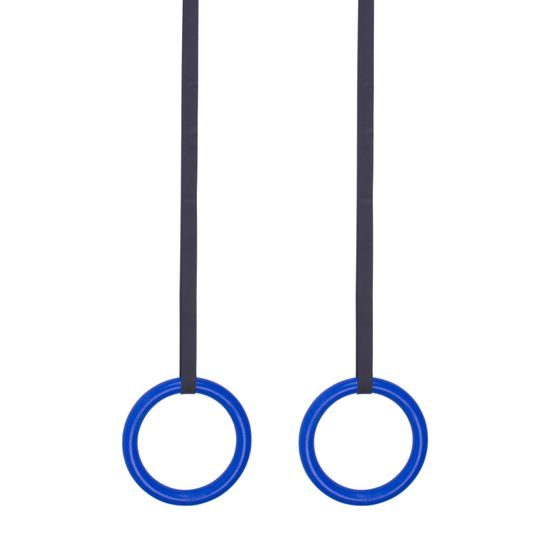 Závěsné ABS gymnastické kruhy Sportago, modré
