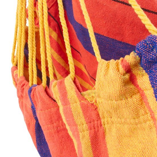 Sportago Playa závesné hojdacie kreslo, do 120 kg, žltá/oranžová