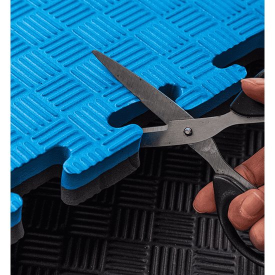 Sportago Tatami Taekwondo podložka 100x100cm černá-modrá