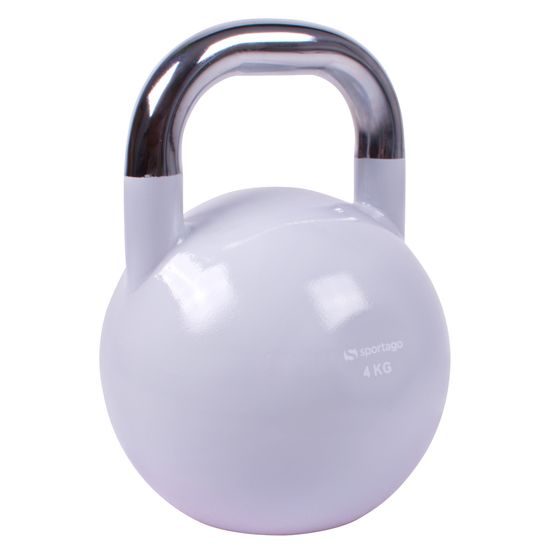 Sportago Competition Kettlebell 4 kg, šedý