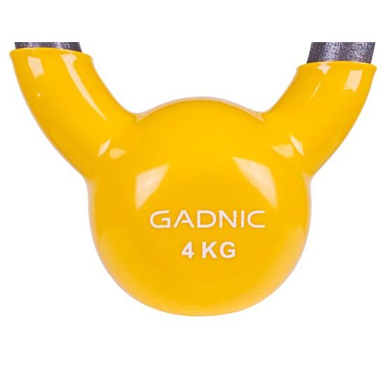 Gadnic kovový vinylový kettlebell, 4 kg