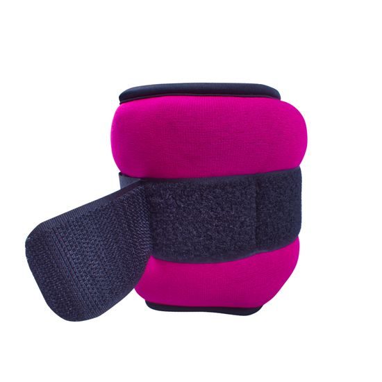 Sportago neoprénová záťaž na zápästie/členok 2 x 1,5 kg - ružová