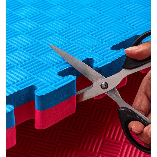 Sportago Tatami Taekwondo podložka 100x100cm červeno-modrá