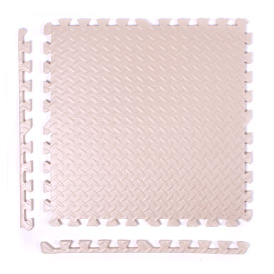 Puzzle podložka Sportago Easy-Lock 60x60x1,2 cm, 4 ks, béžová