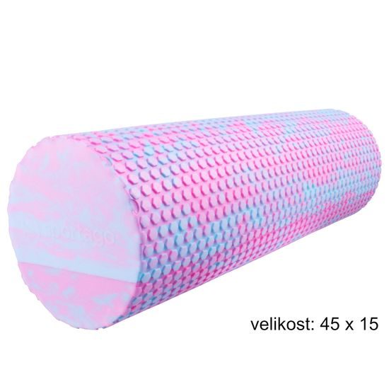 Yoga válec Sportago Seymour, modro-růžový