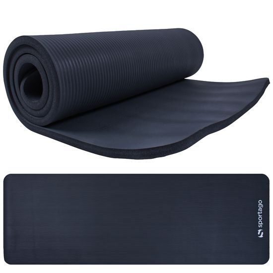 Podložka na cvičenie Sportago Pro, čierna