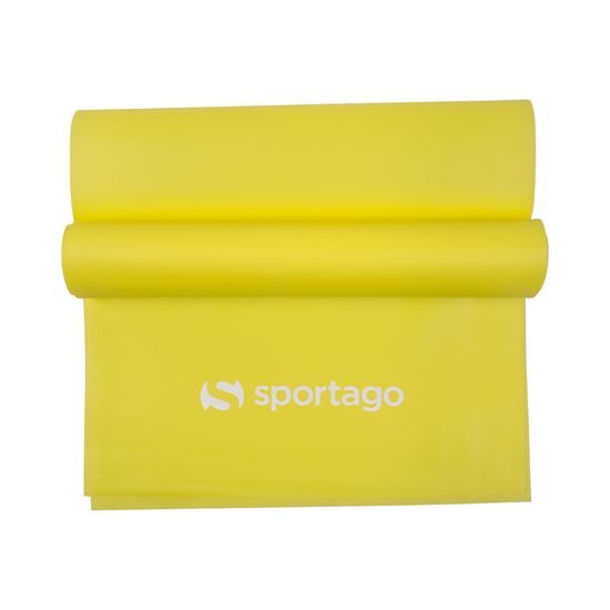 Gumový expandér Sportago Band Light 120 cm, žltý