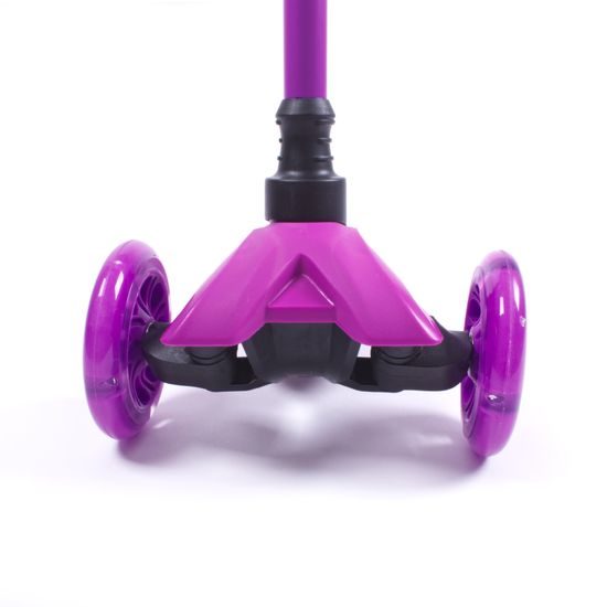 Trojkolka Scudoo Kido Pro so svietiacimi kolieskami - fialová