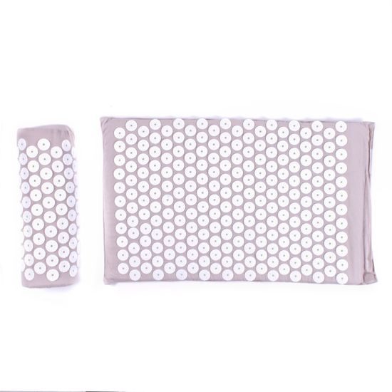 Sportago Eterna akupresurní podložka s polštářkem - béžová