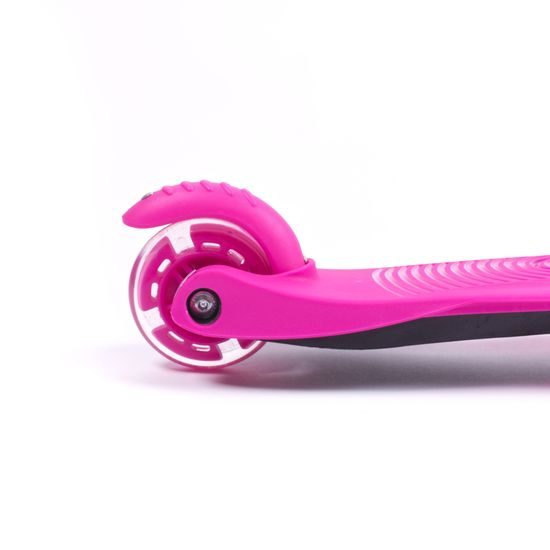 Trojkolka Scudoo Kido Pro so svietiacimi kolieskami - ružová