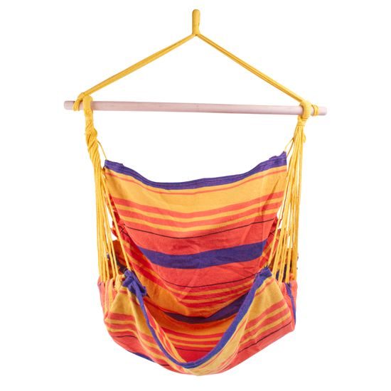 Sportago Playa závesné hojdacie kreslo, do 120 kg, žltá/oranžová