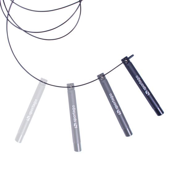 Švihadlo Sportago Easy Jump - čierne