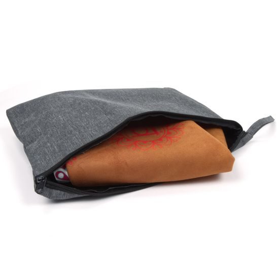 Prémiová semišová podložka na jógu Sportago 185x68x0,15 cm - Ohnivý Prúd