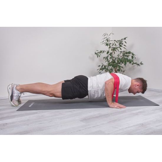 Odporová guma Sportago Pase 16-39 kg, červená