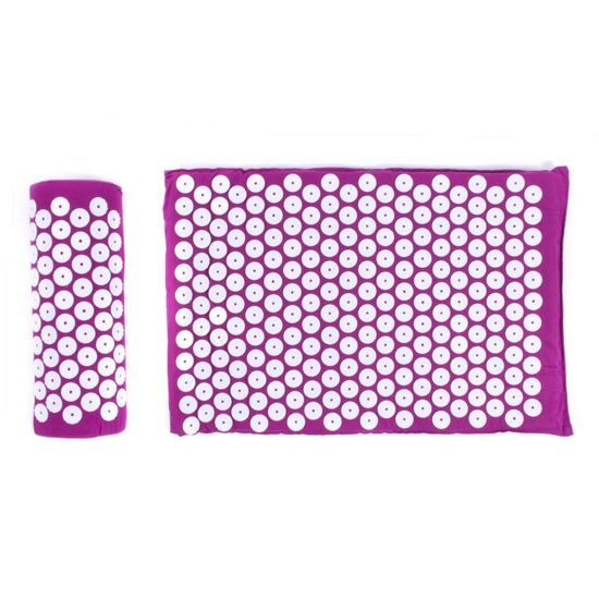 Sportago Eterna akupresurní podložka s polštářkem - fialová