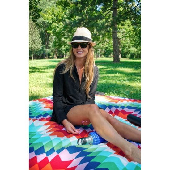 Masážna outdoorová fľaša Sportago Garrafa- modrá