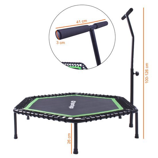 Sportago Whee jumping trampolína 127 cm, zelená