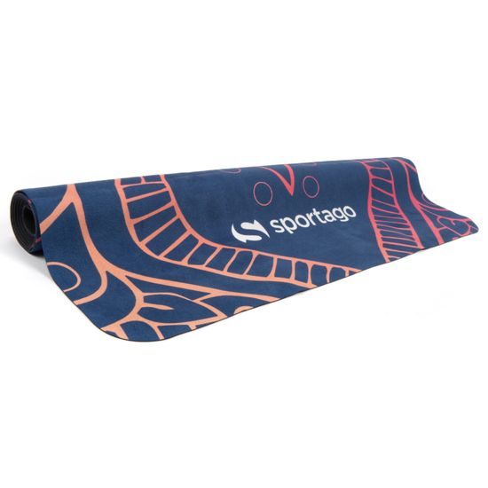 Prémiová semišová podložka na jogu Sportago 185x68x0,15 cm - Slonja Múdrosť