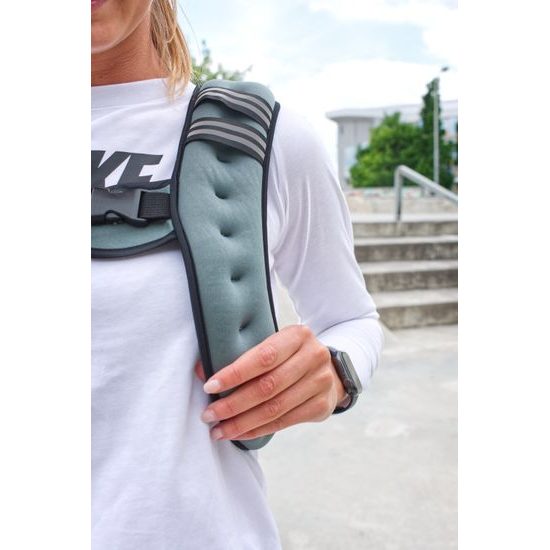 Zátěžová vesta na běh Sportago Brisk 5 kg, šedá