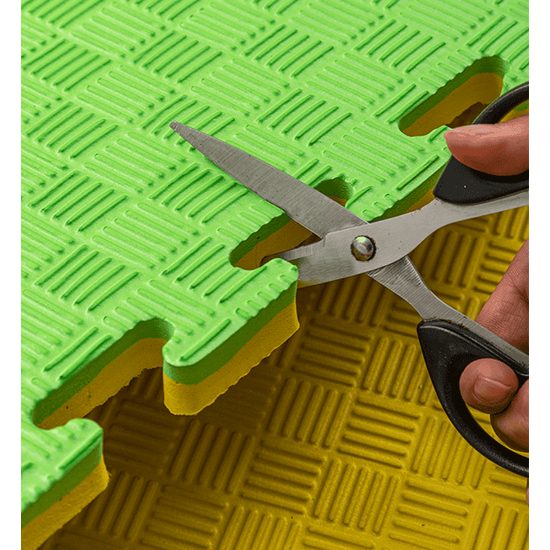 Sportago Tatami Taekwondo podložka 100x100cm žlutá-zelená