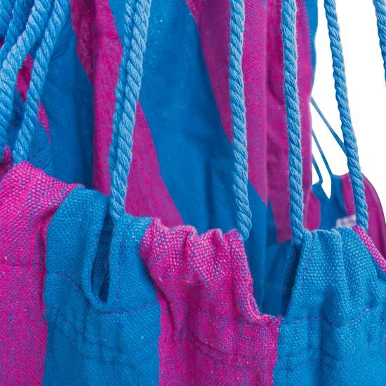 Sportago Playa závesné hojdacie kreslo, do 120 kg, modrá/fialová