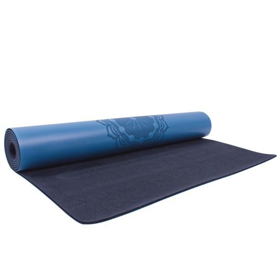 Gumová jóga podložka Sportago Indira 183x66 cm - tmavě modrá