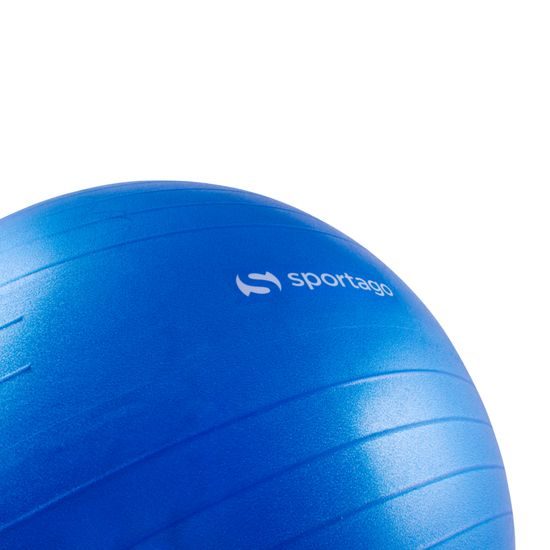 Gymnastický míč Sportago Anti-Burst 75 cm, vratanie pumpičky