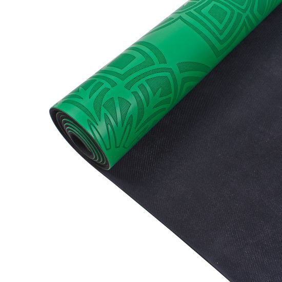 Gumová joga podložka Sportago Šánti 183x66x0,3cm - zelená