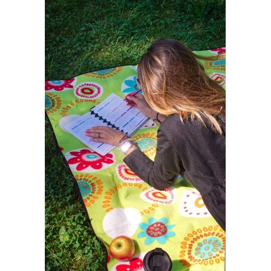 Sportago Flowers pikniková deka 180x180 cm