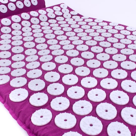 Sportago Eterna akupresurní podložka s polštářkem - fialová