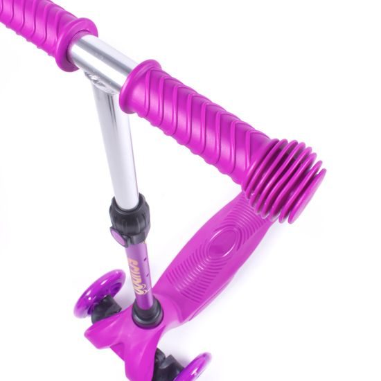 Trojkolka Scudoo Kido Pro so svietiacimi kolieskami - fialová