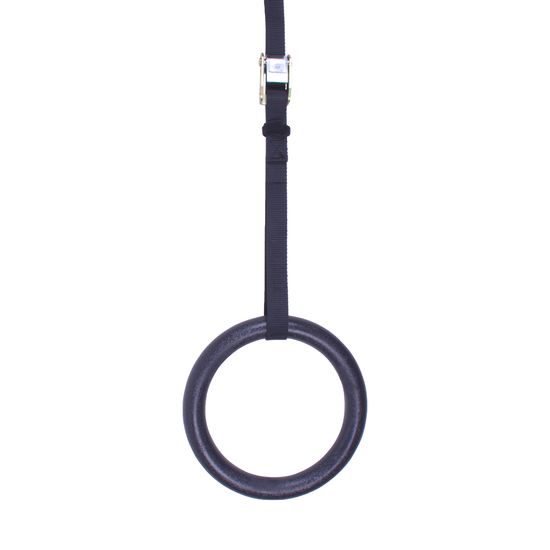 Závesné ABS gymnastické kruhy Sportago, černé