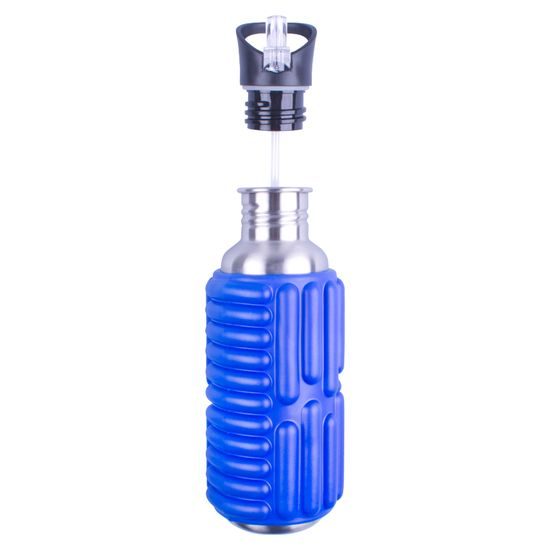 Masážna outdoorová fľaša Sportago Garrafa- modrá