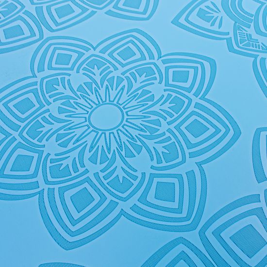 Gumová jóga podložka Sportago Šánti 183x66 cm - světle modrá