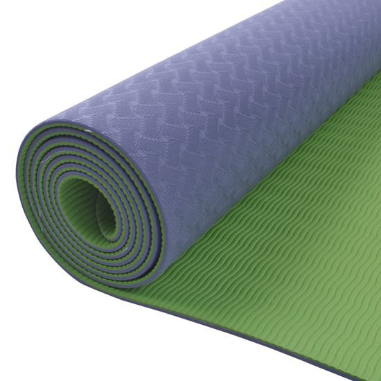 Podložka na cvičenie Sportago TPE Yoga dvojvrstvová 173x61x0,4 cm, sivá