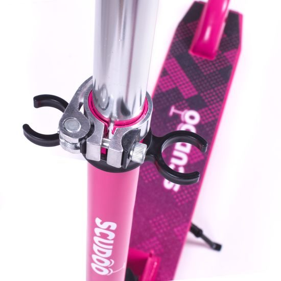 Koloběžka Scudoo Teeno Pro se svítícími kolečky - růžová