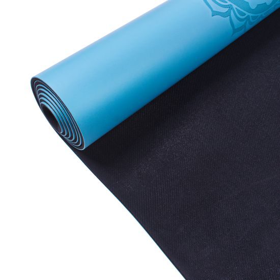 Gumová jóga podložka Sportago Indira 183x66x0,3cm - světle modrá