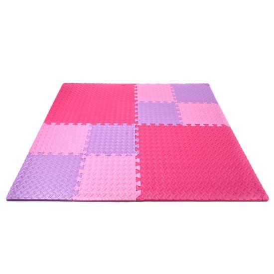 Puzzle podložka Sportago Easy-Lock 60x60x1,2 cm, 4 ks, ružová